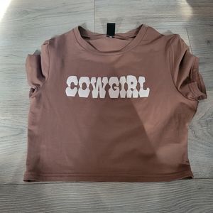 Cowgirl crop top